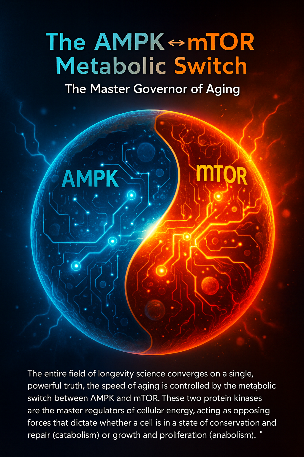 The AMPK ↔ mTOR Metabolic Switch - The Master Governor of Aging